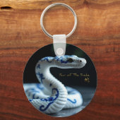 Chinees Nieuwjaar Slang 2025 Porselein BRK Sleutelhanger (Voorkant)