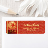 Chinees Nieuwjaar Slang 2025 RAL1a Etiket (Insitu)