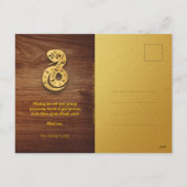 Chinees Nieuwjaar Slang 2025 Tempel + Teksten HPos Feestdagenkaart (Achterkant)