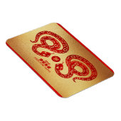 Chinees Nieuwjaar Slang Dubbel rood papier-gesnede Magneet (Rechterzijde)