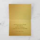 Chinees Nieuwjaar Slang Dubbele gouden papier-gesn Feestdagen Kaart (Binnen)