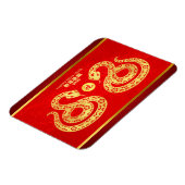Chinees Nieuwjaar Slang Dubbele gouden papier-gesn Magneet (Linkerzijde)