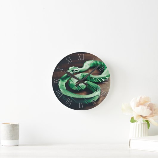 Chinees Nieuwjaar Slang Origami Zodiac Verjaardag  Ronde Klok (Huis)