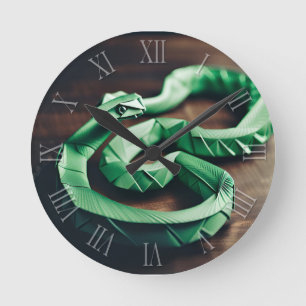 Chinees Nieuwjaar Slang Origami Zodiac Verjaardag  Ronde Klok