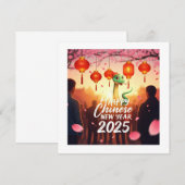 Chinees Nieuwjaar Slang  Save The Date (Voorkant / Achterkant)