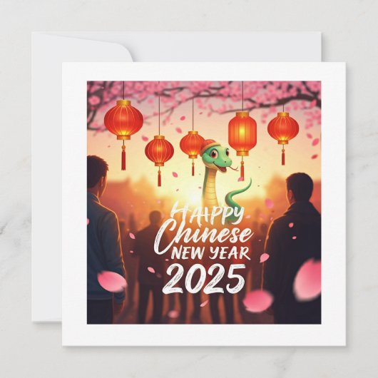 Chinees Nieuwjaar Slang  Save The Date (Voorkant)
