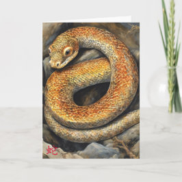 Chinees Nieuwjaar Slang Wenskaart Kaart