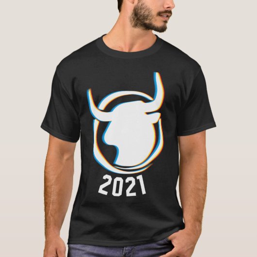 Chinees Nieuwjaar Sterrenbeeld 2021 Jaar van de Ox T-shirt (Voorkant)