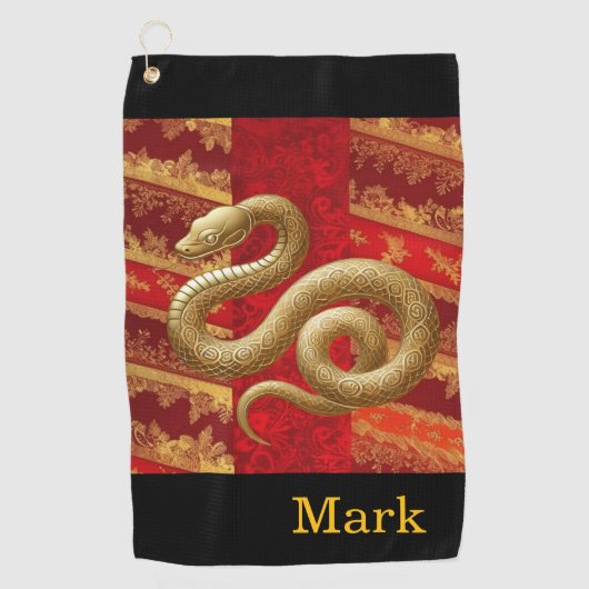 Chinees Nieuwjaar thema Golfhanddoek (Voorkant)