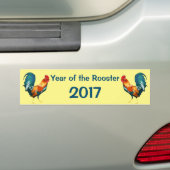 Chinees nieuwjaar van de Bumpersticker van de Roos (Op auto)