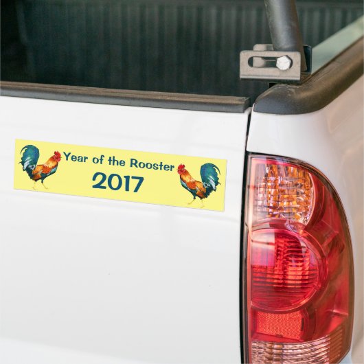 Chinees nieuwjaar van de Bumpersticker van de Roos (Op Truck)