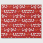 Chinees Nieuwjaar van de Draak 2024 Cadeaupapier (Vlak)