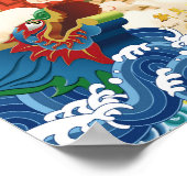 Chinees Nieuwjaar van de Draak 2024 Fu ideogram VP Poster (Hoek)