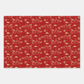 Chinees Nieuwjaar van de Draak 2024 Inpakpapier Vel (Voorkant)