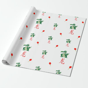 Chinees nieuwjaar van de draak cadeaupapier