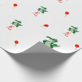 Chinees nieuwjaar van de draak cadeaupapier (Hoek)