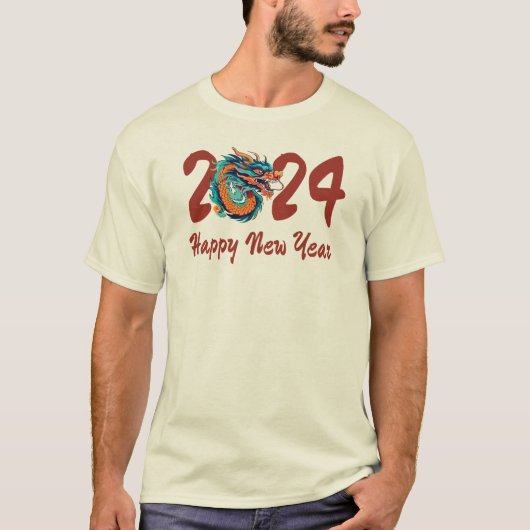 Chinees Nieuwjaar van de Draak Chinese Zodiac Gift T-shirt (Voorkant)