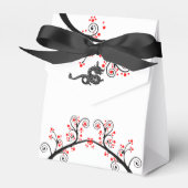 Chinees Nieuwjaar van de Draak en Rode Bloesems Bedankdoosjes (Voorkant Zijde)