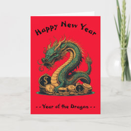 Chinees nieuwjaar van de draak kaart
