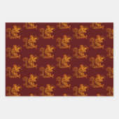 Chinees Nieuwjaar van de Draak Kies Kleur B 3WpS Inpakpapier Vel (Voorkant 2)