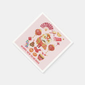 Chinees Nieuwjaar van de Dragon Paper Napkins Servet (Hoek)