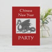 Chinees nieuwjaar van de Drakenpartij Kaart (Staand voorkant)