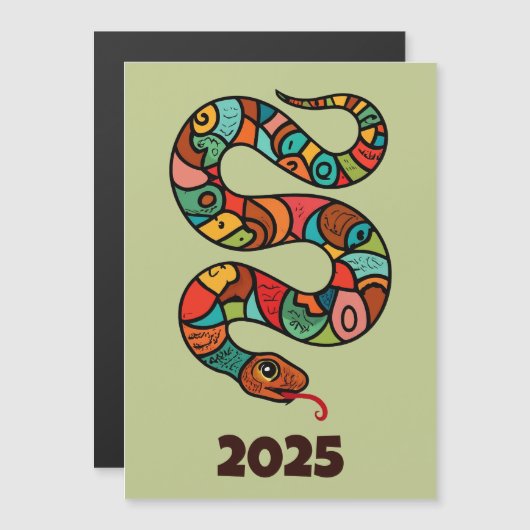 Chinees Nieuwjaar van de Houtslang 2025 (Voorkant / Achterkant)