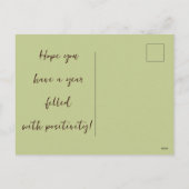 Chinees Nieuwjaar van de Houtslang 2025 Feestdagenkaart (Achterkant)