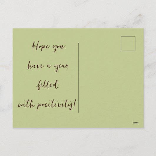 Chinees Nieuwjaar van de Houtslang 2025 Feestdagenkaart (Achterkant)