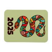 Chinees Nieuwjaar van de Houtslang 2025 Magneet