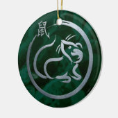 Chinees nieuwjaar van de metaal keramisch ornament (Links)