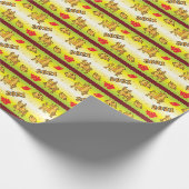 Chinees nieuwjaar van de Ox 2021 Cadeaupapier (Hoek)