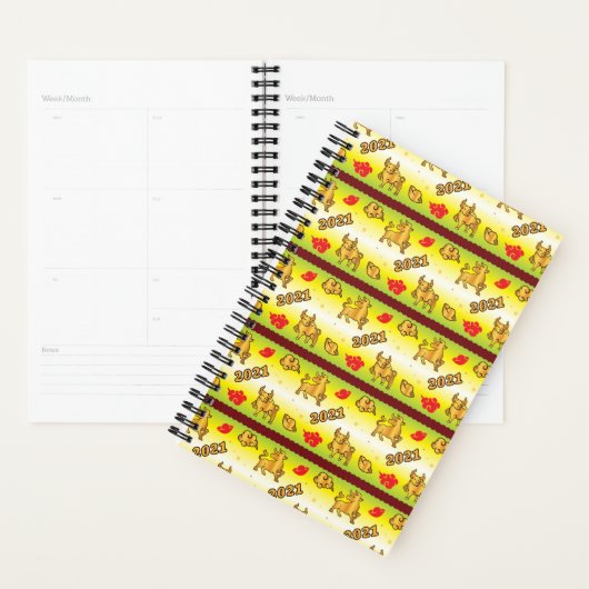 Chinees nieuwjaar van de Ox 2021 Planner (Display)