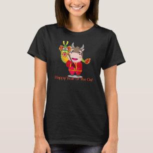 Chinees nieuwjaar van de Ox met draak T-shirt