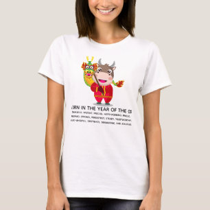 Chinees nieuwjaar van de Ox-trein T-shirt