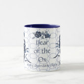 Chinees nieuwjaar van de Ox Zodiac Artistic Modern Mok (Midden)