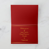 Chinees Nieuwjaar van de Paard Feestdagen Kaart (Binnen)