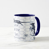 Chinees Nieuwjaar van de Rat Zodiac Artistiek Mode Mok (Voorkant rechts)