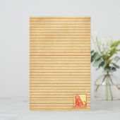 Chinees Nieuwjaar van de rode hond Briefpapier (Staand voorkant)