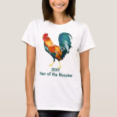 Chinees nieuwjaar van de rooster 2017 t-shirt (Voorkant)