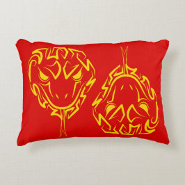Chinees Nieuwjaar van de Slang 2025 4723 Hout Accent Kussen
