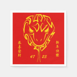 Chinees Nieuwjaar van de Slang 2025 4723 Hout Servet