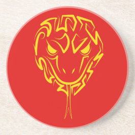 Chinees Nieuwjaar van de Slang 2025 4723 Hout Zandsteen Onderzetter