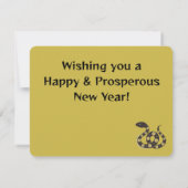 Chinees Nieuwjaar van de Slang 2025 Flat Note Kaar Notitiekaartje (Achterkant)