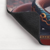 Chinees Nieuwjaar van de Slang 2025 Hout MP2 Muismat (Hoek)