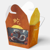 Chinees Nieuwjaar van de Slang 2025 Hout TOFB1 Bedankdoosjes (Geopend)