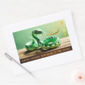 Chinees Nieuwjaar van de Slang 2025 HRS4 Rechthoekige Sticker (Envelop)