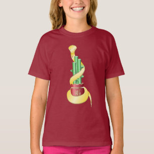 Chinees Nieuwjaar van de Slang 2025 Lucky Bamboo T-shirt