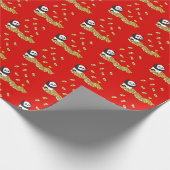 Chinees Nieuwjaar van de Slang 2025 Panda Cadeaupapier (Hoek)