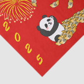 Chinees Nieuwjaar van de Slang 2025 Panda Tissuepapier (Detail)